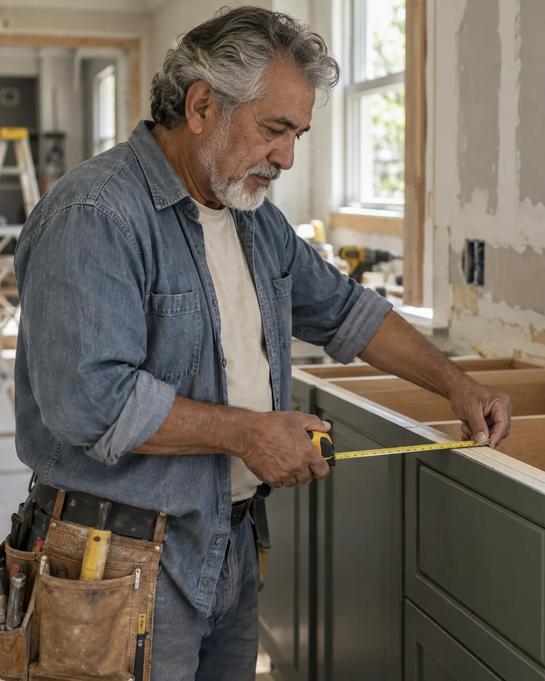 Illustrative working-day scene for a remodeling business